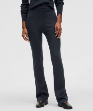 Παντελονι Lululemon Ribbed Merino Wool-Blend γυναικεια σκουρο μπλε | Greece-5239164