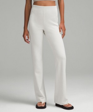 Παντελονι Lululemon Ribbed Softstreme Flared Tall γυναικεια Μπεζ | Greece-9810263
