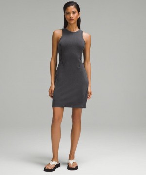 Φορεμα Lululemon Ribbed Softstreme Slim-Fit Tank γυναικεια μαυρα | Greece-8056913