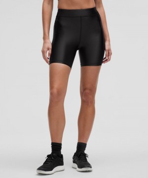 Σορτσ Lululemon Satin Shine High-Rise 6" γυναικεια μαυρα | Greece-2583461