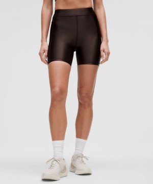 Σορτσ Lululemon Satin Shine High-Rise 6" γυναικεια σοκολάτα | Greece-7813649