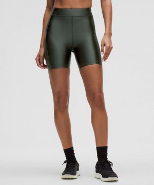 Σορτσ Lululemon Satin Shine High-Rise 6" γυναικεια βαθυ πρασινο | Greece-0234967
