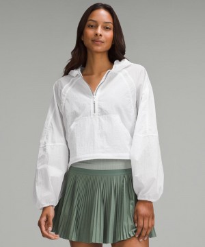 Μπουφαν Lululemon Scuba Cropped Anorak γυναικεια ασπρα | Greece-5318094