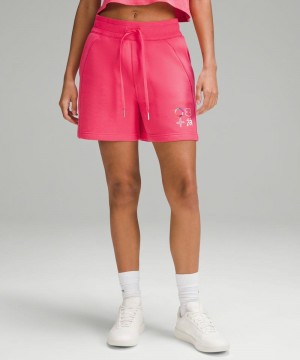 Σορτσ Lululemon Scuba High-Rise 5" γυναικεια ροζ | Greece-2815473