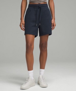 Σορτσ Lululemon Scuba High-Rise 5" γυναικεια σκουρο μπλε | Greece-7281403