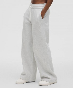 Παντελονι Lululemon Scuba Mid-Rise Wide-Leg Regular γυναικεια ανοιχτο γκρι | Greece-8540217