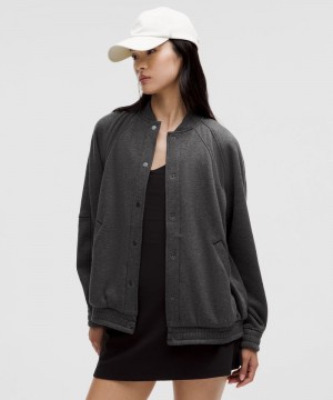 Μπουφαν Lululemon Scuba Oversized Varsity Plush γυναικεια μαυρα | Greece-2450381