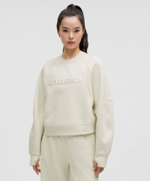 Φουτερ Lululemon Scuba Oversized γυναικεια Μπεζ | Greece-1754638