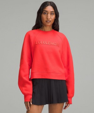 Φουτερ Lululemon Scuba Oversized γυναικεια κοκκινα | Greece-7048536