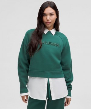 Φουτερ Lululemon Scuba Oversized γυναικεια τυρκουάζ | Greece-7542109