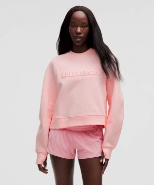 Φουτερ Lululemon Scuba Oversized γυναικεια ροζ | Greece-9235706