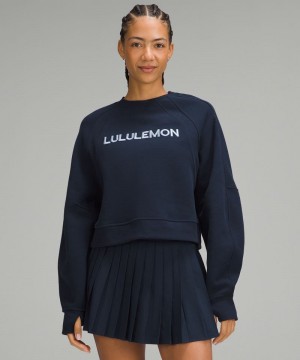Φουτερ Lululemon Scuba Oversized γυναικεια σκουρο μπλε | Greece-3491502
