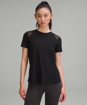 μπλουζακια Lululemon Sculpt Short-Sleeve γυναικεια μαυρα | Greece-6198754