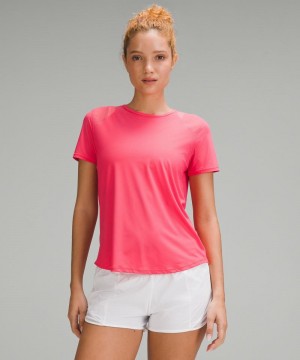 μπλουζακια Lululemon Sculpt Short-Sleeve γυναικεια ροζ | Greece-9326450