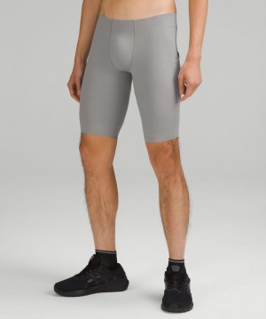Σορτσ Lululemon SenseKnit Running 10" ανδρικα γκρι | Greece-4631895