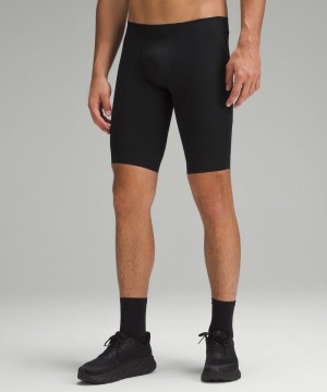 Σορτσ Lululemon SenseKnit Running 10" ανδρικα μαυρα | Greece-1978524