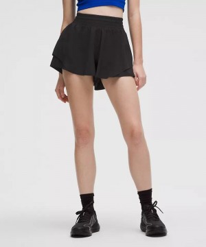 Σορτσ Lululemon Shake It Out High-Rise Running 2.5" γυναικεια μαυρα | Greece-9245603