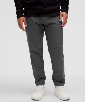 Παντελονι Lululemon Slim-Tapered Smooth Twill ανδρικα βαθυ γκρι | Greece-3082164