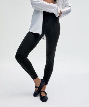 Κολαν Lululemon SmoothCover Back-Cutout High-Rise Tight 28" γυναικεια μαυρα | Greece-0125864