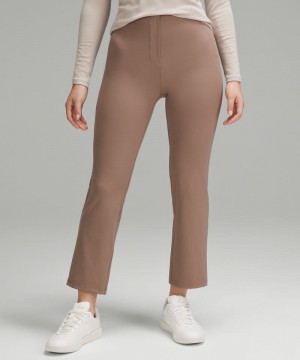 Παντελονι Lululemon Smooth Fit Pull-On High-Rise Cropped γυναικεια γκρι | Greece-4721683