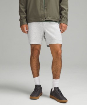 Σορτσ Lululemon Smooth Spacer 7" ανδρικα ανοιχτο γκρι | Greece-6821794