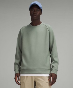 Φουτερ Lululemon Smooth Spacer Classic-Fit Crew ανδρικα γκρι | Greece-5628931