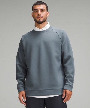 Φουτερ Lululemon Smooth Spacer Classic-Fit Crew ανδρικα γκρι | Greece-5974268