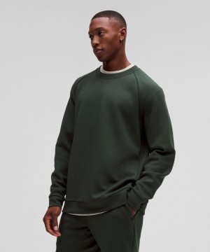 Φουτερ Lululemon Smooth Spacer Classic-Fit Crew ανδρικα βαθυ πρασινο | Greece-2867503