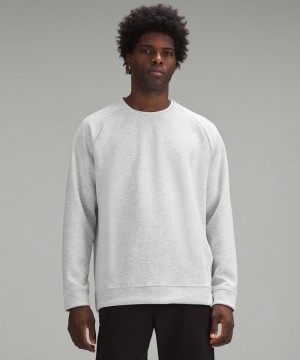Φουτερ Lululemon Smooth Spacer Classic-Fit Crew ανδρικα ανοιχτο γκρι | Greece-8237109