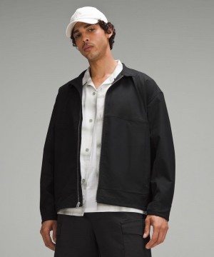 Μπουφαν Lululemon Smooth Twill Full-Zip ανδρικα μαυρα | Greece-5217948