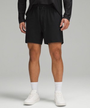 Σορτσ Lululemon Soft Jersey 5" ανδρικα μαυρα | Greece-6958027