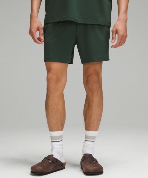Σορτσ Lululemon Soft Jersey 5" ανδρικα πρασινο | Greece-9328057