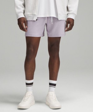 Σορτσ Lululemon Soft Jersey 5" ανδρικα μωβ μωβ | Greece-4795038