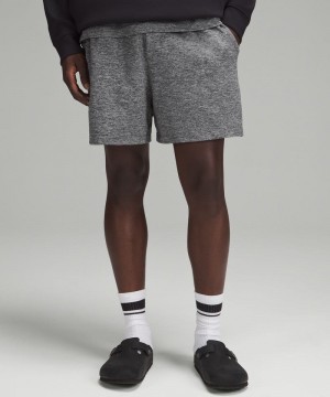 Σορτσ Lululemon Soft Jersey 5" ανδρικα μαυρα ασημι | Greece-7569183