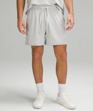 Σορτσ Lululemon Soft Jersey 5" ανδρικα γκρι ασημι | Greece-9082514
