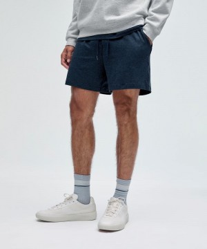 Σορτσ Lululemon Soft Jersey 5" ανδρικα σκουρο μπλε σκουρο μπλε | Greece-3596284