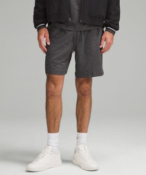 Σορτσ Lululemon Soft Jersey 7" ανδρικα μαυρα βαθυ γκρι | Greece-8413602