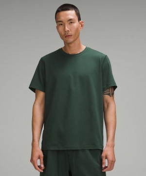 μπλουζακια Lululemon Soft Jersey Short-Sleeve ανδρικα πρασινο | Greece-8254016