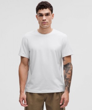 μπλουζακια Lululemon Soft Jersey Short-Sleeve ανδρικα ασπρα | Greece-1960527