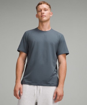 μπλουζακια Lululemon Soft Jersey Short-Sleeve ανδρικα γκρι | Greece-5917408
