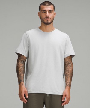 μπλουζακια Lululemon Soft Jersey Short-Sleeve ανδρικα γκρι ασημι | Greece-3215487