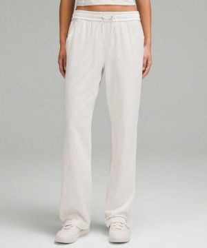 Παντελονι Lululemon Soft Jersey Straight-Leg Mid-Rise Regular γυναικεια Μπεζ ασπρα | Greece-2718354