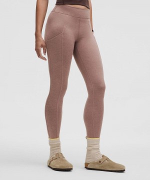 Κολαν Lululemon Soft Sueded High-Rise Tight 25" γυναικεια ροζ ροζ | Greece-9374280