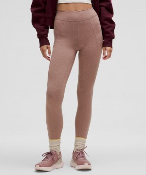 Κολαν Lululemon Soft Sueded High-Rise Tight 28" γυναικεια ροζ ροζ | Greece-3870192