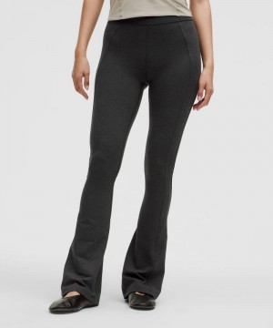 Κολαν Lululemon Soft Sueded Split-Hem High-Rise Mini-Flare γυναικεια μαυρα μαυρα | Greece-0189352