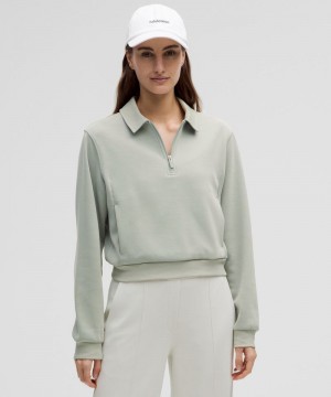 Φουτερ Lululemon Softstreme Collared Half-Zip γυναικεια γκρι | Greece-6391847