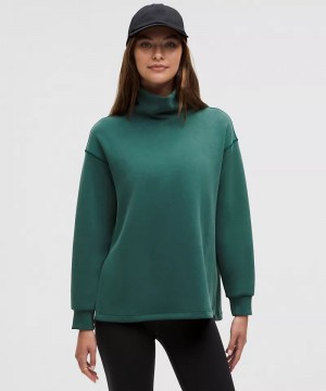 Φουτερ Lululemon Softstreme Funnel-Neck Long γυναικεια τυρκουάζ | Greece-8659273