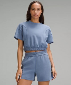 μπλουζακια Lululemon Softstreme Gathered γυναικεια μπλε | Greece-7640915