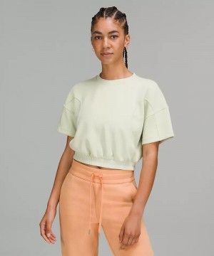 μπλουζακια Lululemon Softstreme Gathered γυναικεια πρασινο | Greece-4789603