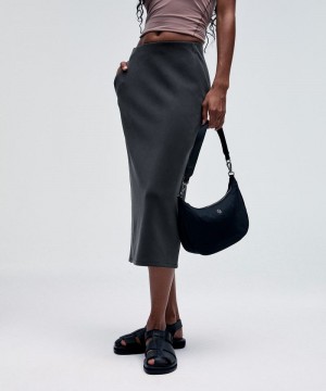 φουστεσ Lululemon Softstreme High-Rise Midi γυναικεια μαυρα | Greece-5916743